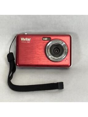 Vivitar ViviCam T027 - 12.0MP  4x Zoom - Digital Camera - Red - For Parts